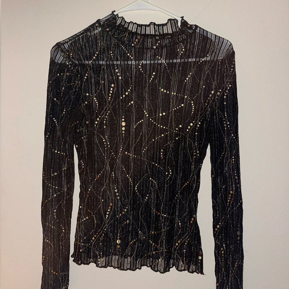 Sheet Long Sleeve Top